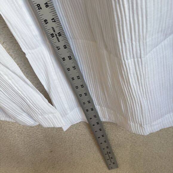 J Crew Relaxed beach pant in airy gauze Women’s Large White‎ - Picture 7 of 9